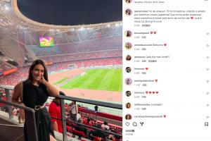 开云下载-塞尔吉尼奥妻子晒照：吓坏了，现场7万名球迷为我们的球员加油