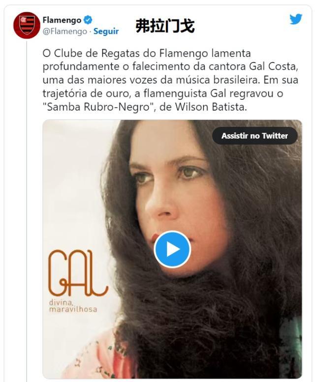 开云APP-这位77岁去世的女歌手，为何得到巴西足球集体致敬